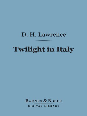 cover image of Twilight in Italy (Barnes & Noble Digital Library)